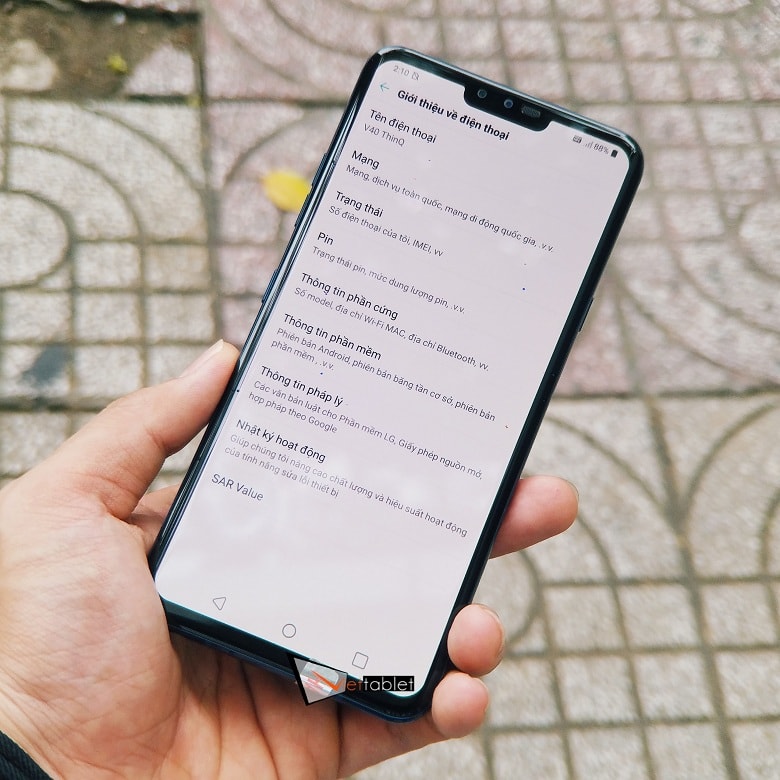  cấu hình LG V40 ThinQ cũ like new